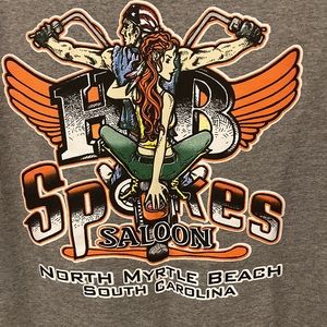 HB Spokes Saloon. N.Myrtle Beach. Harley Davidson. Size:L